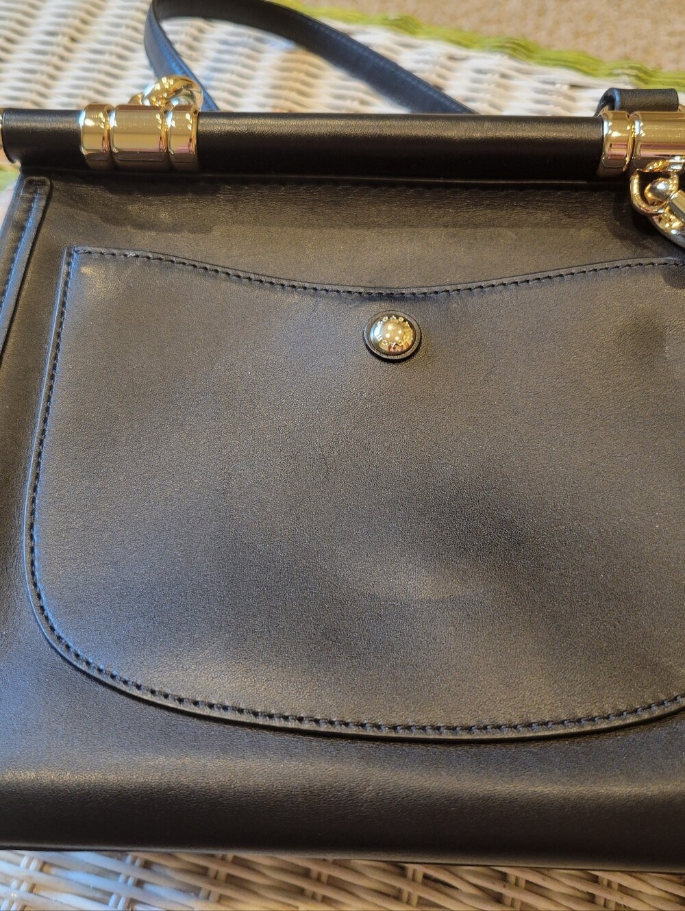 Coach Black And Tan Drifter Snake Print Bag Purse Removable Shoulder Strap - Picture 5 of 13